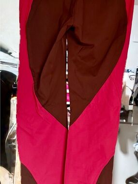 lululemon athletica red/pink full length leggings